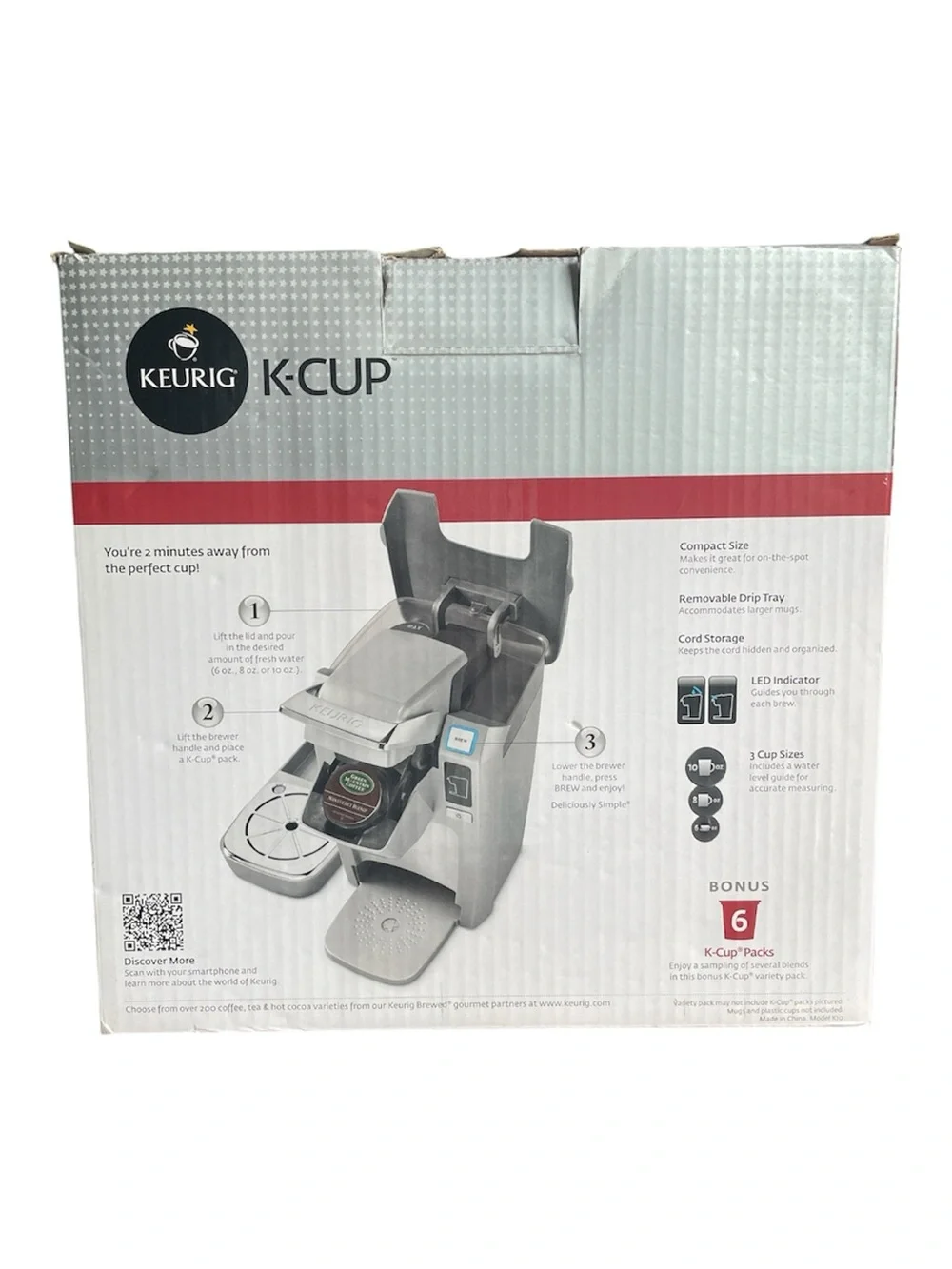 Keurig K-Cup Single Serve Brewer in Silver and Black